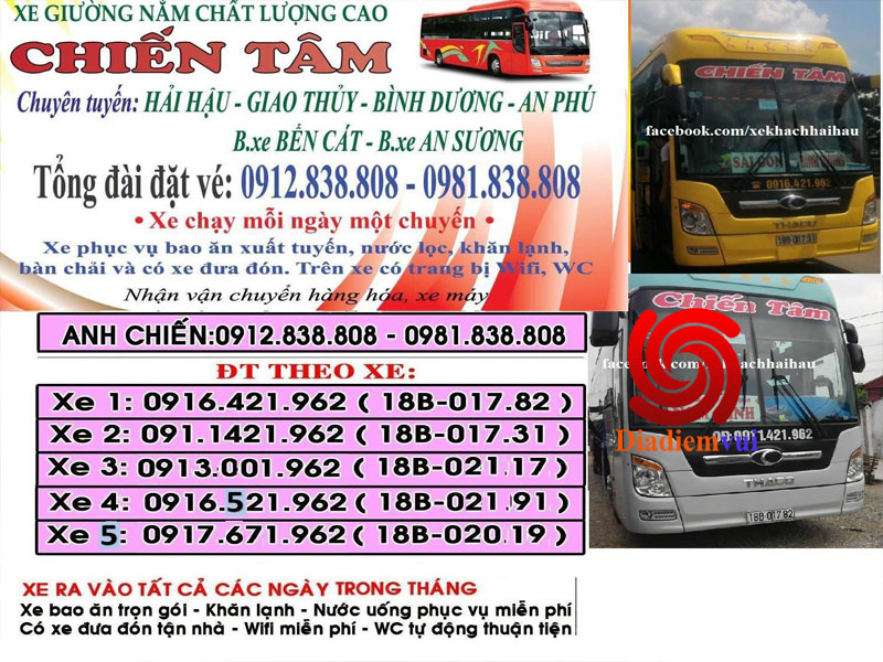 Tuyến xe khách Hải Hậu Nam Định Bến xe An Sươn Sài Gòn