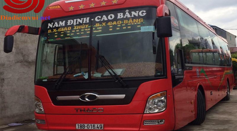 Xe khách Giao Thuỷ Nam Định đi Cao Bằng Bắc Cạn và ngược lại