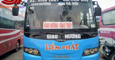 Xe khách tuyến Giao Thuỷ Nam Định Giáp Bát Hà Nội