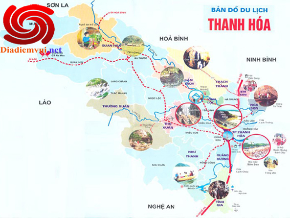 Bản đồ du lịch Tỉnh Thanh Hoá