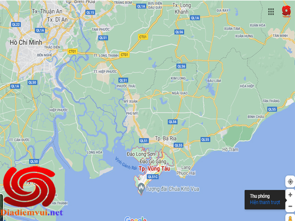 Tp Vũng Tàu trung tâm du lịch Biển chỉ cách Tp HCM hơn 100 Km