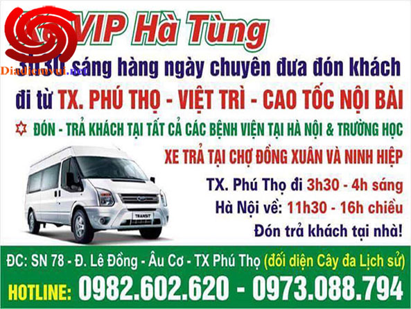 Xe khách Phú Thọ đi Mỹ Đình Hà Nội và ngược lại