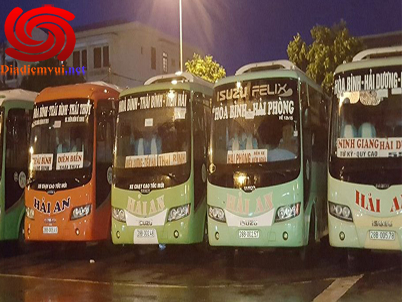 Xe khách Hải An tuyến Kim Sơn Ninh Bình đi Hòa Bình và ngược lại