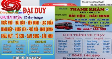 Xe khách Hải Hậu Nam Định đi Bắc Ninh Bắc Giang Lạng Sơn
