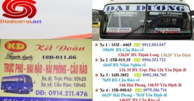 Xe khách Hải Hậu Nam Định đi Cầu Rào Niệm Nghĩa Hải Phòng