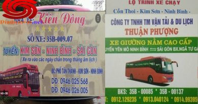 Xe khách Yên Mô Kim Sơn Ninh Bình đi bến xe An Sương Miền Đông Ngã Tư Ga Sài Gòn (Tp hcm)
