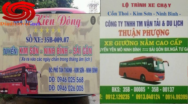 Xe khách Yên Mô Kim Sơn Ninh Bình đi bến xe An Sương Miền Đông Ngã Tư Ga Sài Gòn (Tp hcm)