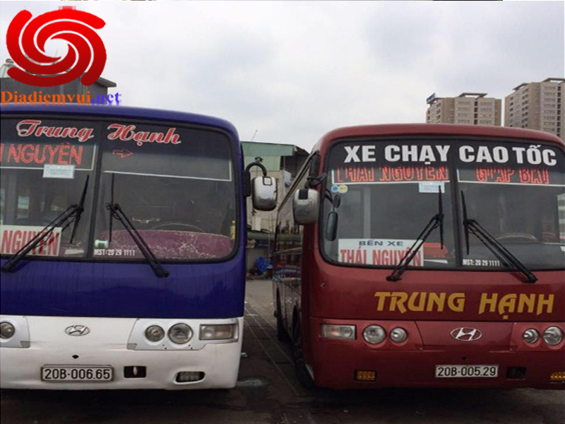 Xe khách Trung Hạnh tuyến bến xe Thái Nguyên đi bến xe Mỹ Đình Hà Nội và ngược lại