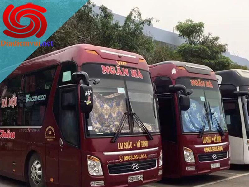 Xe khách Ngân Hà tuyến Lai Châu đi Mỹ Đình Gia Lâm Hà Nội và ngược lại