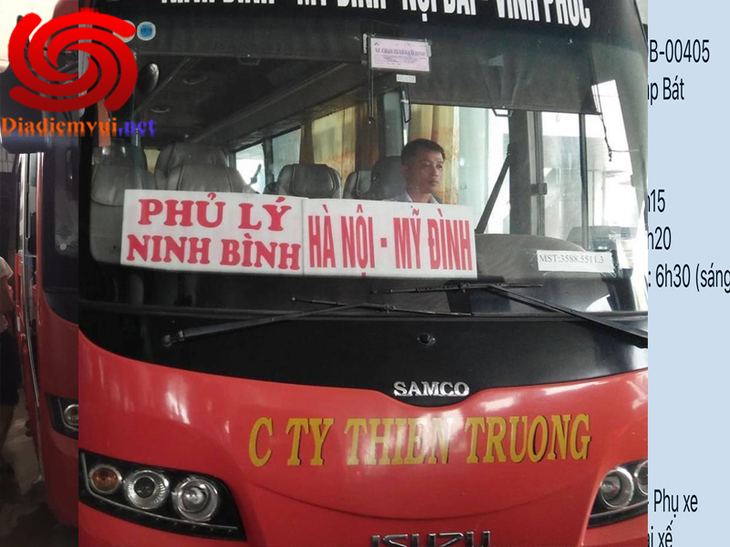 Xe khách Thiên Trường tuyến Hà Nam đi bễn xe Nam Thăng Long Hà Nội và ngược lại