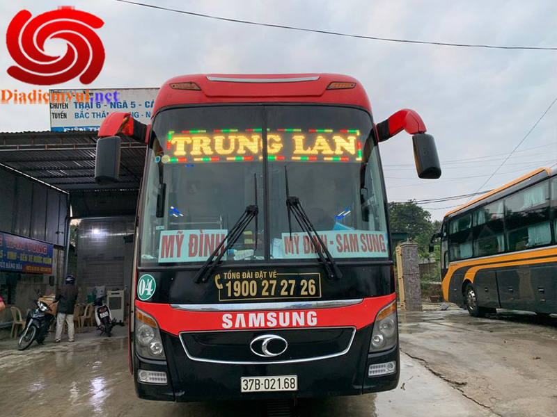 Xe khách Trung Lan tuyến Nghệ An đi bến xe Yên Nghĩa Hà Nội và ngược lại