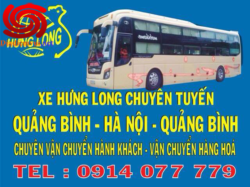 Xe limousine Hưng Long tuyến Quảng Bình đi Hà Nội và ngược lại