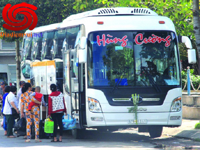 Xe khách Hùng Cường tuyến Tp Hcm Sài Gòn đi Long Xuyên Châu Đốc Tịnh Biên An Giang và ngược lại