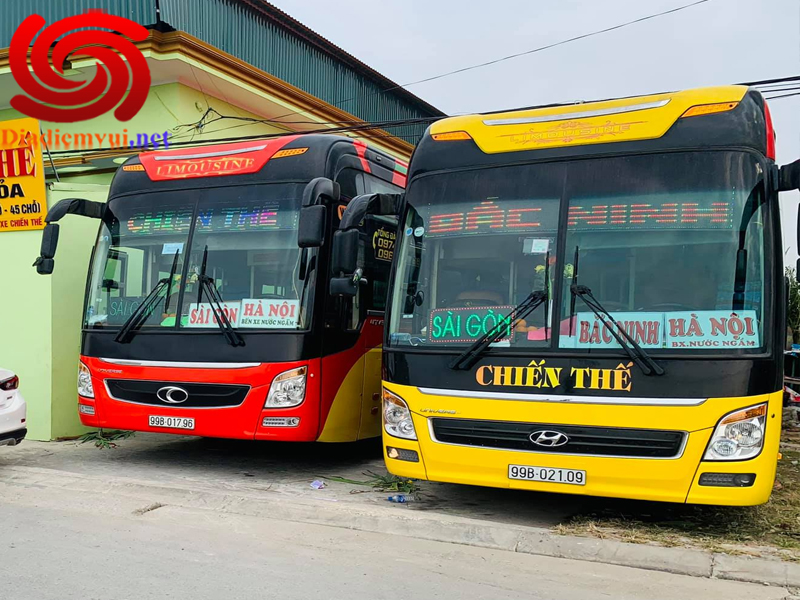 Xe khách Chiến Thế tuyến Nước Ngầm Hà Nội đi Bình Định và ngược lại