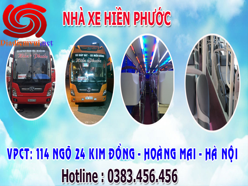 Xe khách Hiền Phước tuyến Mỹ Đình Hà Nội đi Bình Định và ngược lại