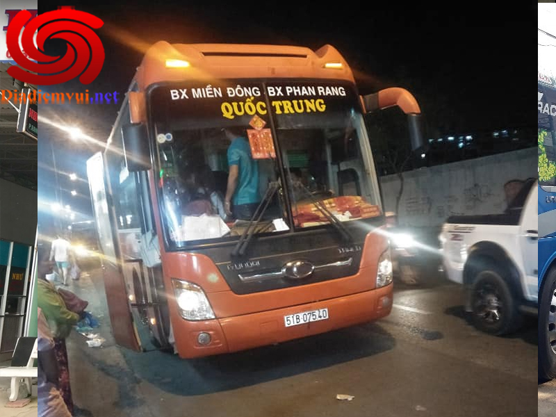 Xe khách Quốc Trung tuyến Tp hcm Sài Gòn đi Ninh Thuận và ngược lại