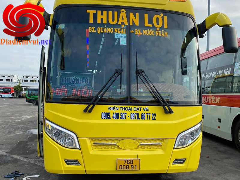 Xe khách Thuận Lợi tuyến Nước Ngầm Hà Nội đi Quảng Ngãi và ngược lại