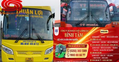 Xe khách tuyến Hà Nội đi Quảng Ngãi và ngược lại