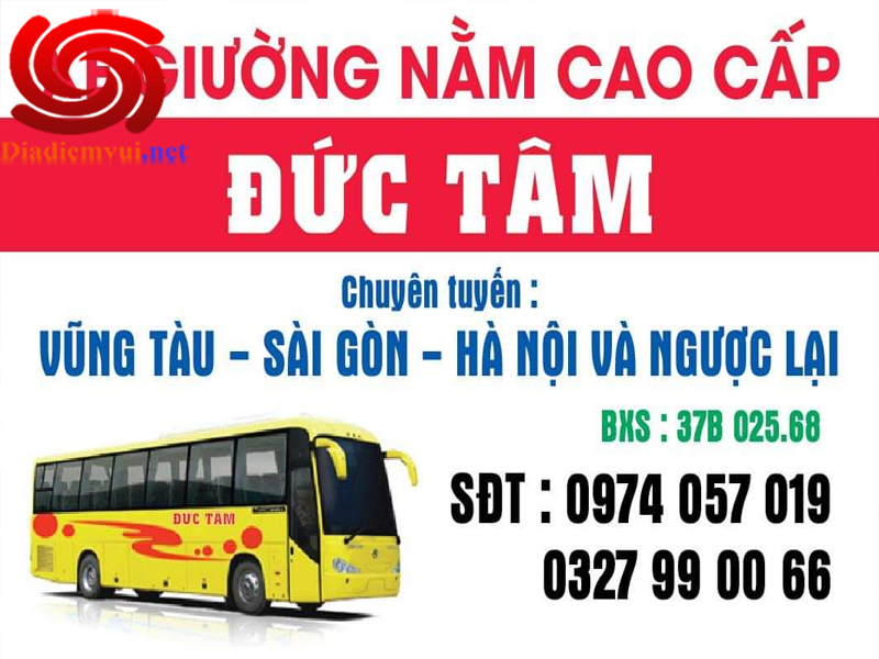 Xe khách Đức Tâm tuyến Yên Nghĩa Hà Nội đi Vũng Tàu