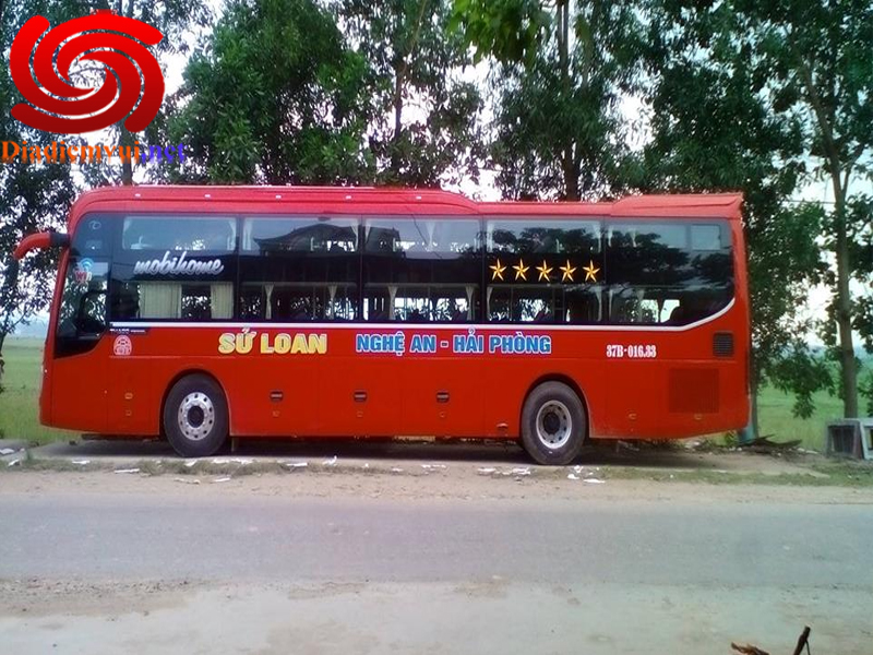 Xe khách Sử Loan tuyến Hải Phòng đi Nghệ An và ngược lại