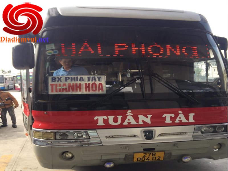 Xe khách Tuấn Tài tuyến Hải Phòng đi Thanh Hóa và ngược lại