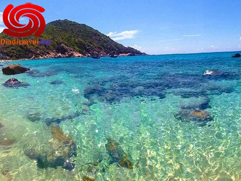 Đảo Bình Ba Ninh Thuận bãi tắm trong xanh nhìn thấy đáy